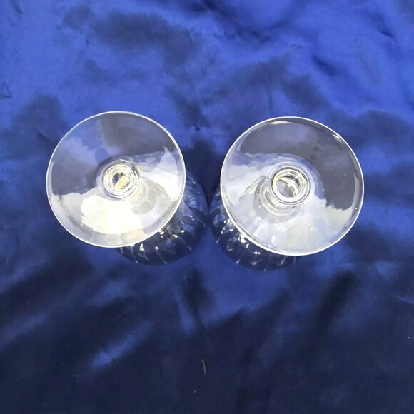 2 Stuart English Cut Crystal Port Glasses Hampshire Pattern  VTG 50-60's - Picture 3 of 6